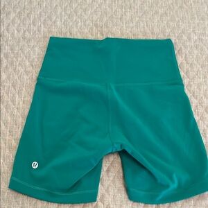 lululemon athletica Green Bike Shorts